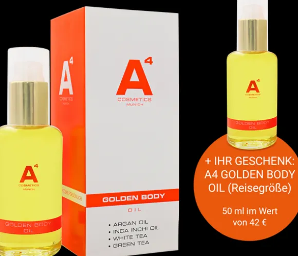 A4 Cosmetics Golden Body Oil