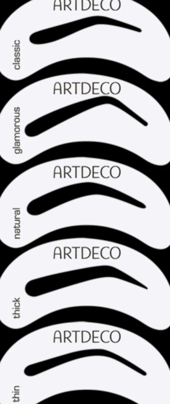Artdeco Augenbrauen-Schablonen mit Pinsel
