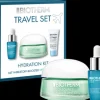 Biotherm Aquasource Travelkit = Aquasource Gel Cream 15 ml + Life Plankton Elixir 7 ml + UV Defense 5 ml