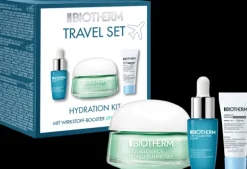 Biotherm Aquasource Travelkit = Aquasource Gel Cream 15 ml + Life Plankton Elixir 7 ml + UV Defense 5 ml