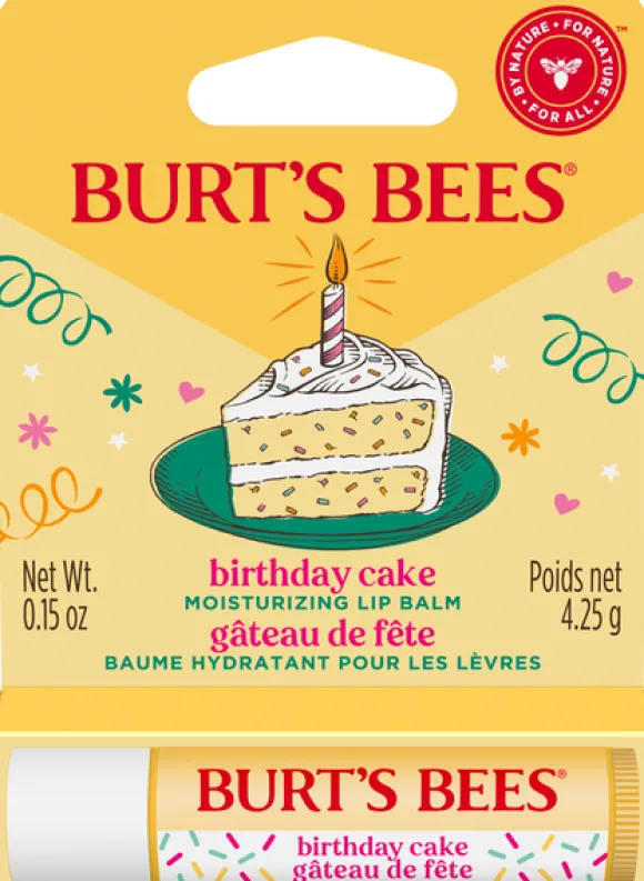Burt's Bees Birthday Cake Lip Balm Blister