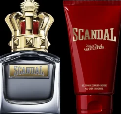 Jean Paul Gaultier Scandal pour Homme Set = EdT Nat. Spray 50 ml + Gel Douche Corps et Cheveux 75 ml