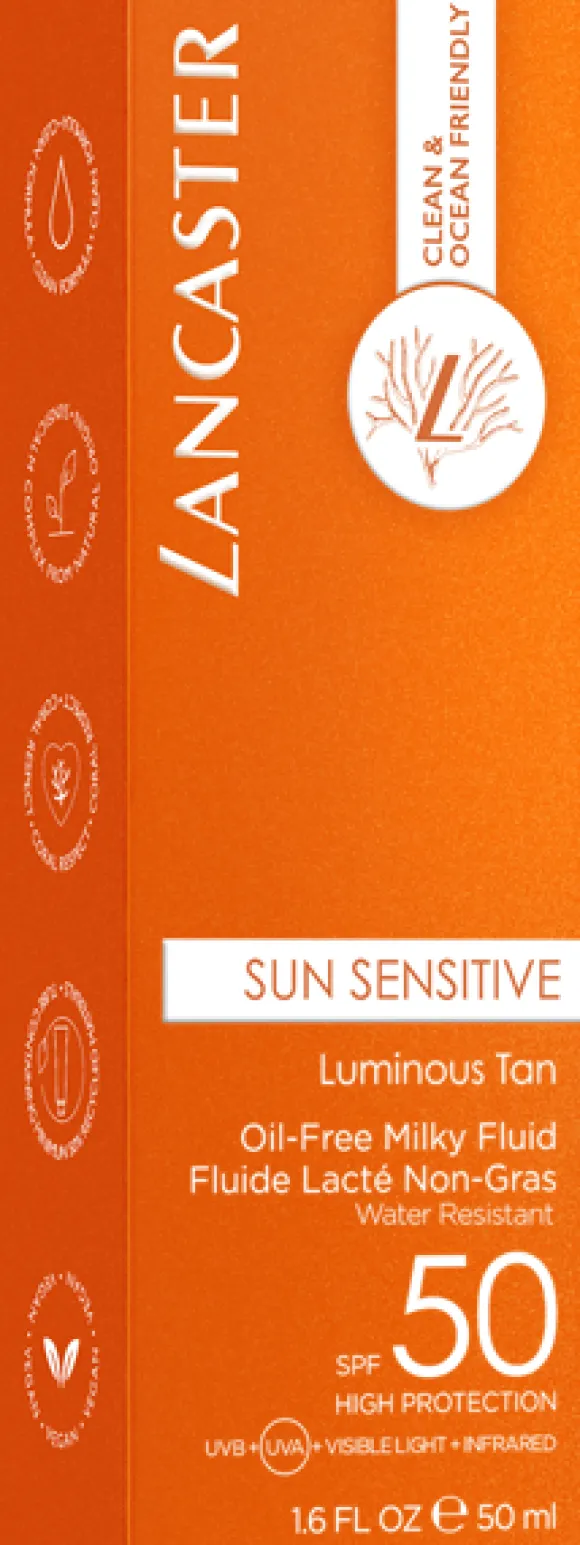 Lancaster Sun Sensitive Luminous Tan Oil-Free Milky Fluid SPF 50