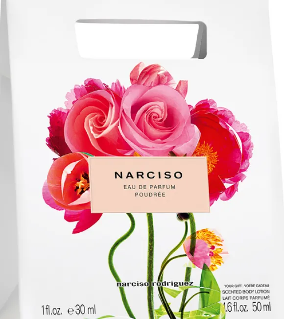 Narciso Rodriguez Narciso Poudrée Shopping Bag Set = EdP Nat. Spray 30 ml + Body Lotion 50 ml