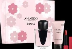 Shiseido Ginza Set = EdP Nat. Spray 50 ml + Body Lotion 50 ml +TechnoSatin Gel Lipstick 415 2,2 g