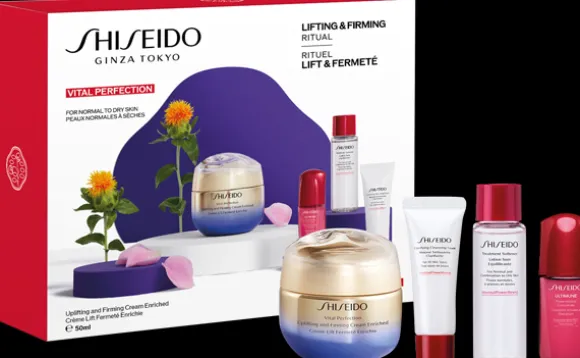 Shiseido Vital Perfection Enriched Value Set = Upl.&Firm. Cream Enriched 50 ml + Clarifying Foam 15 ml + Treatment Softener 30 ml + Power Inf. Conc. 10 ml