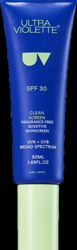Ultra Violette Clean Screen Fragrance Free Weightless Sensitive Skinscreen SPF30
